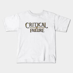 Critical Failure Natural 1 Golden Vintage Kids T-Shirt